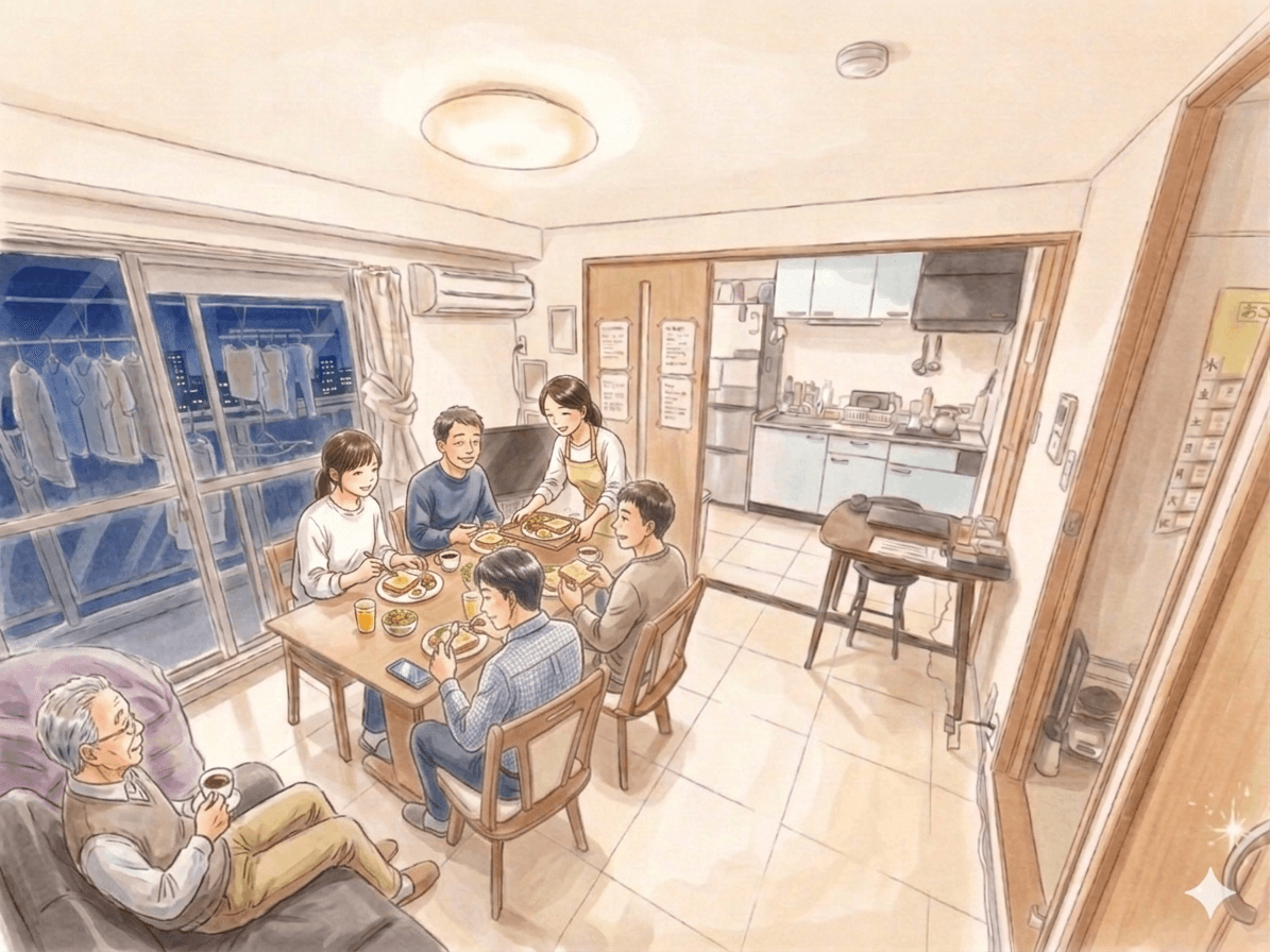 みんなで囲む温かい食卓